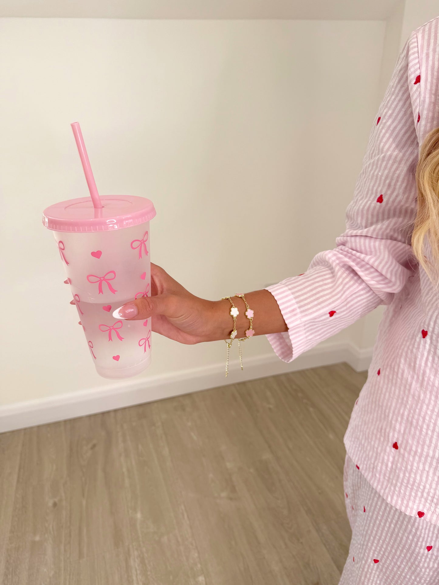 Pink Bow Reusable Cup