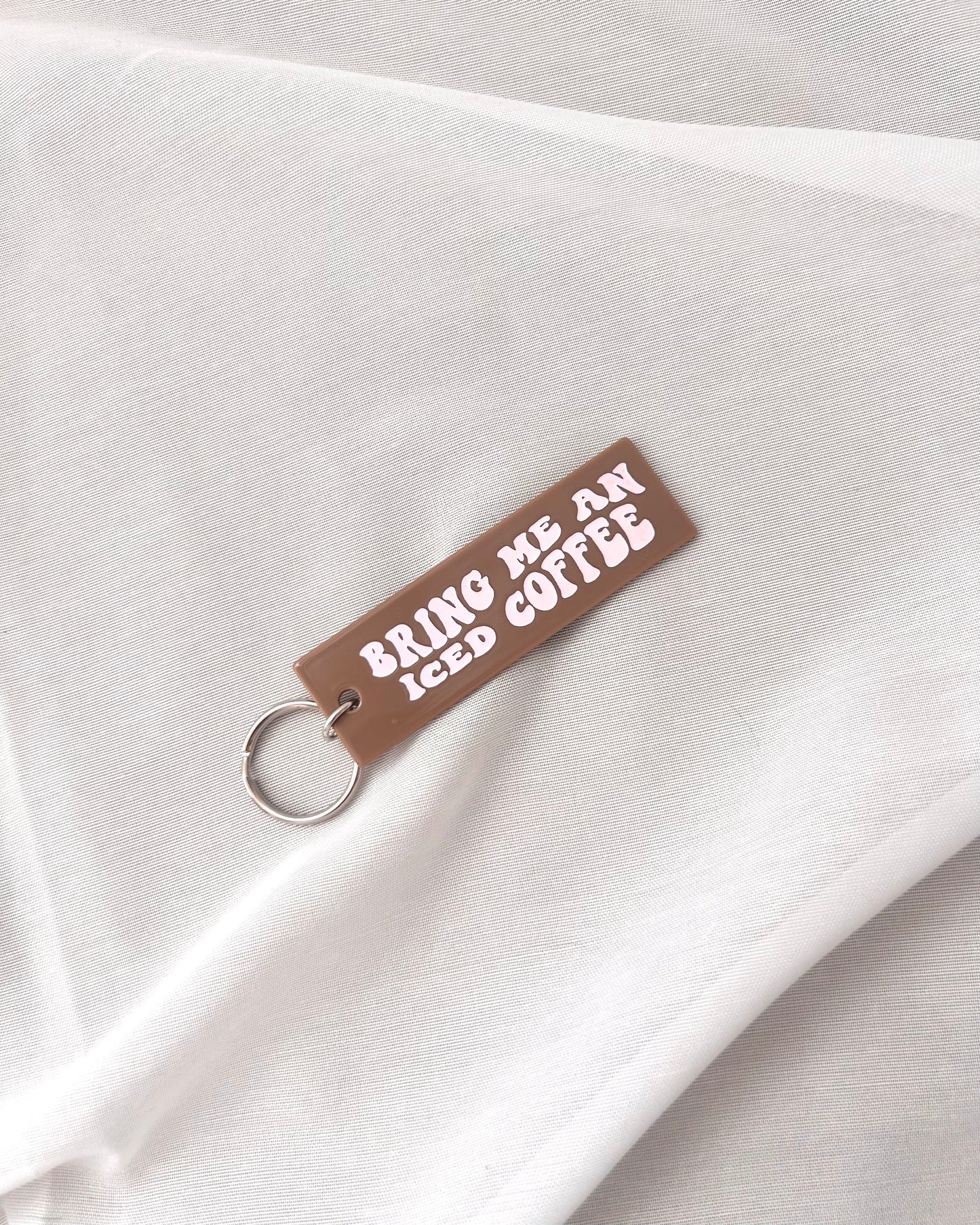 Iced Coffee Key Ring