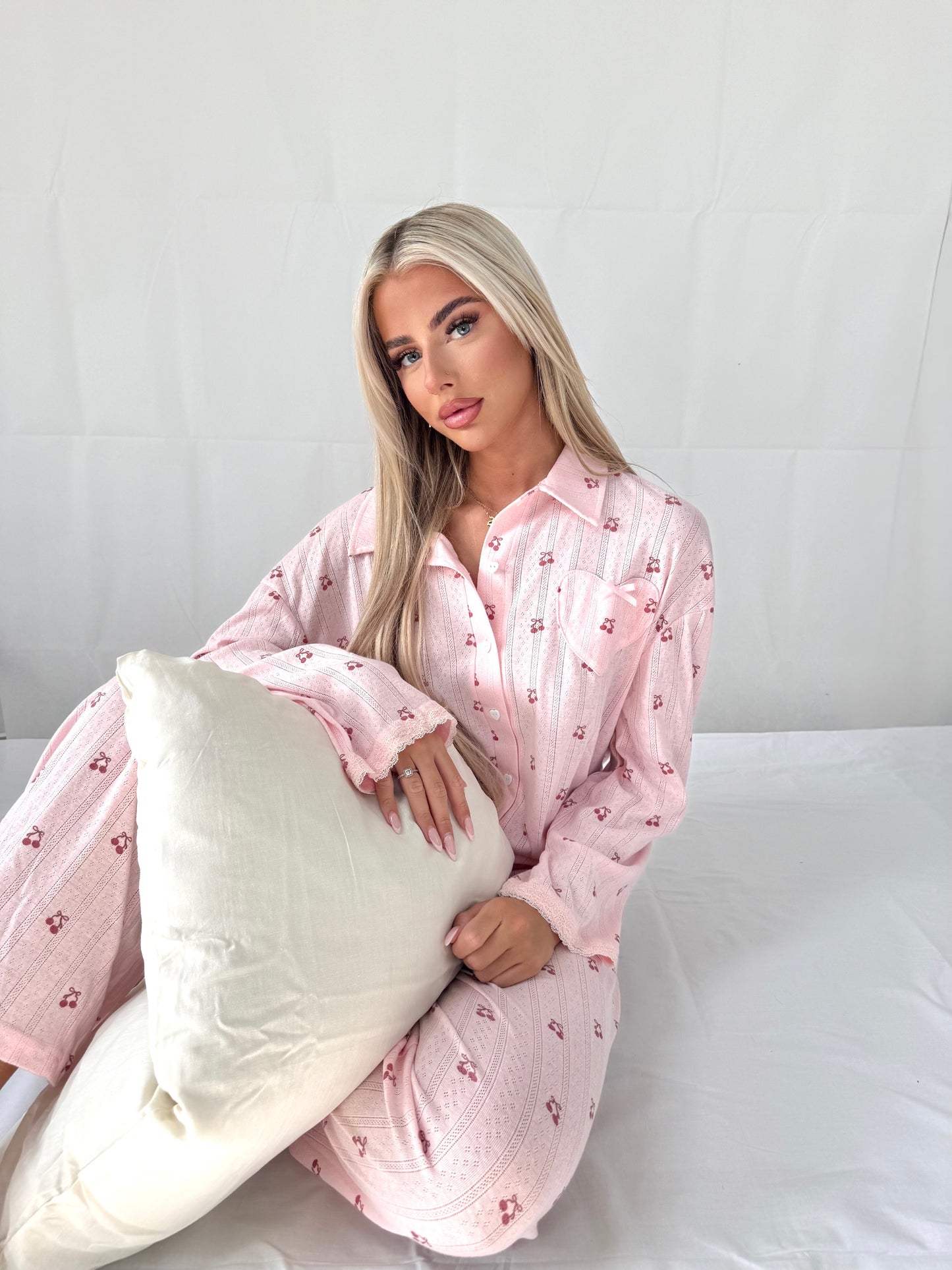 Pink Cherry Pyjama Set