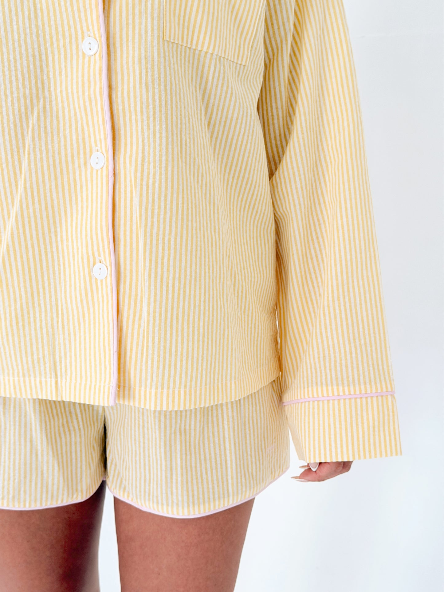 Butter Yellow Stripe Pyjama