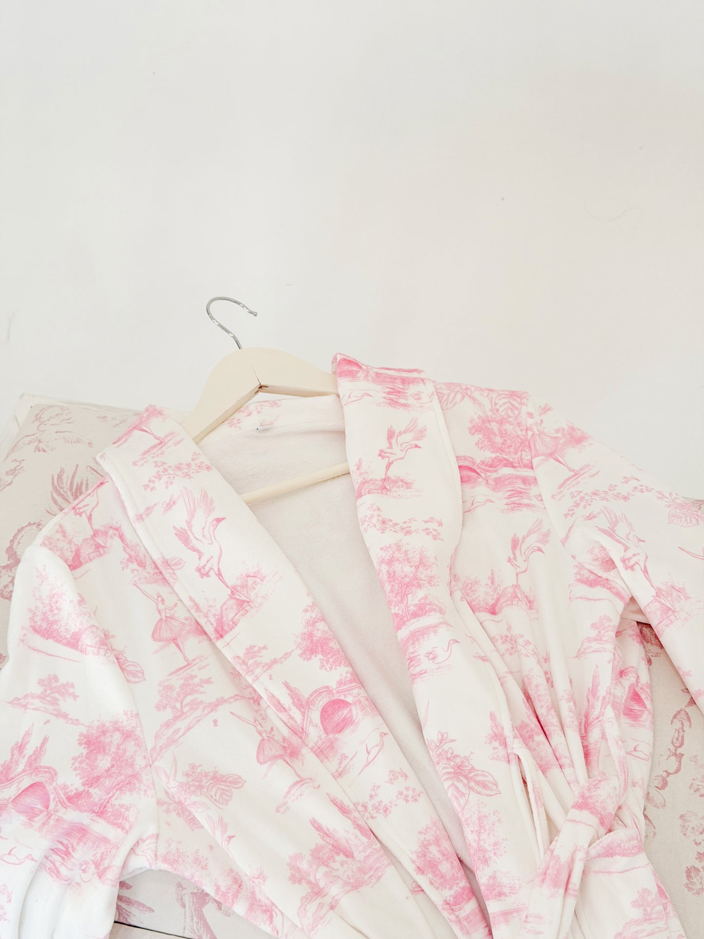 Princess Pink Toile Dressing Gown