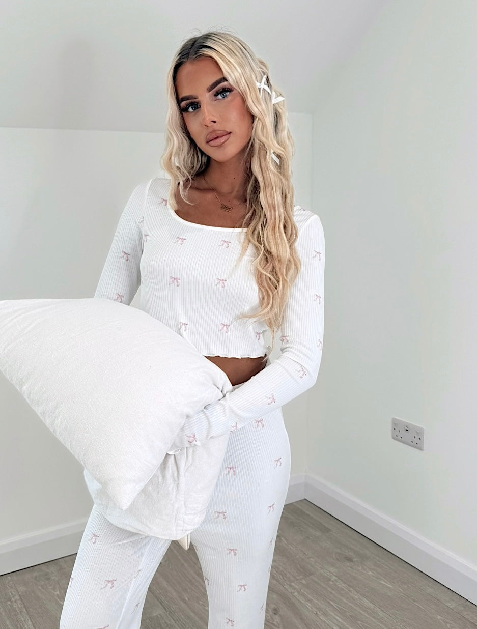 Pink Bow Pyjama Set