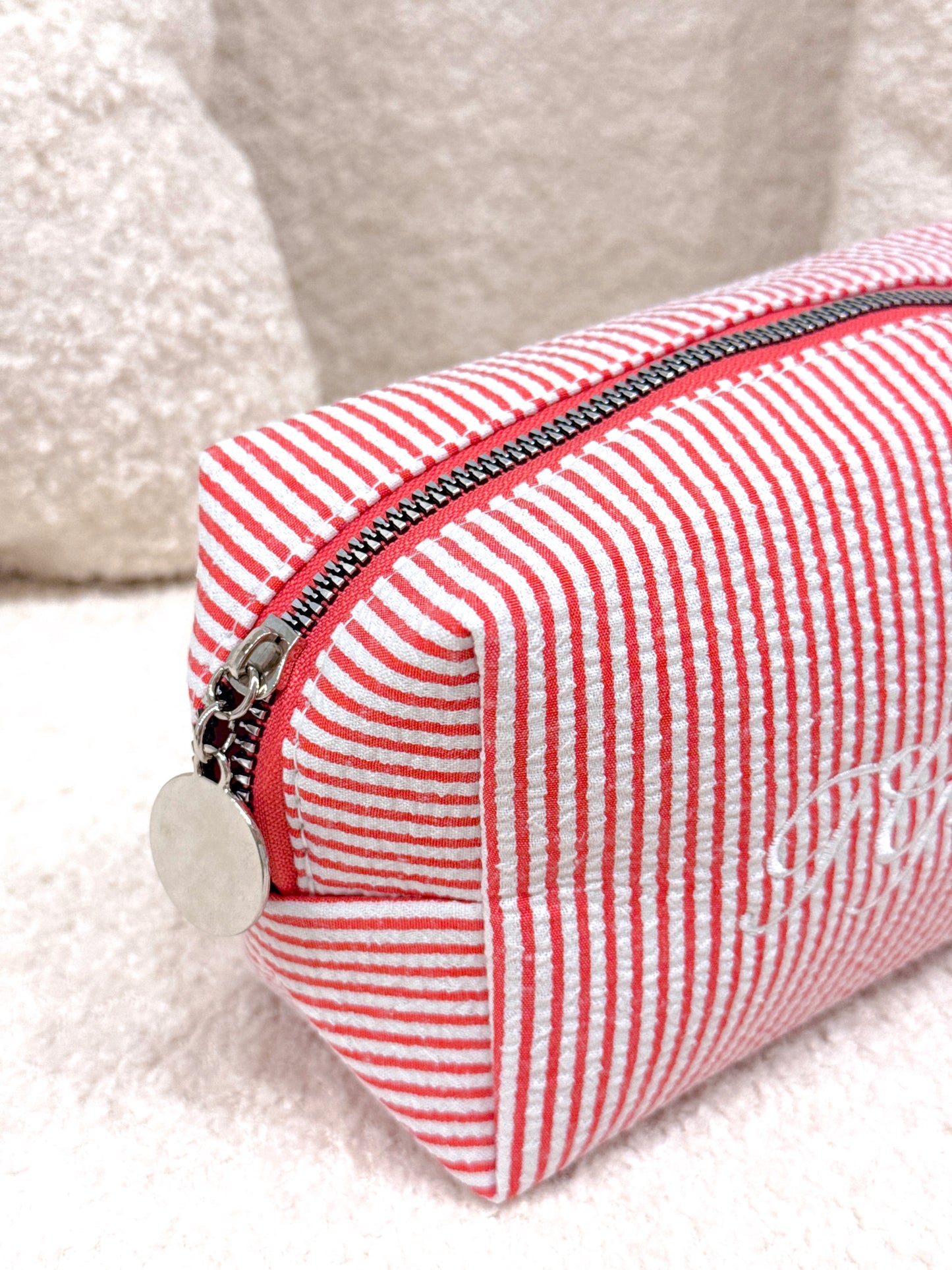 Candy Cane Cosmetics Bag