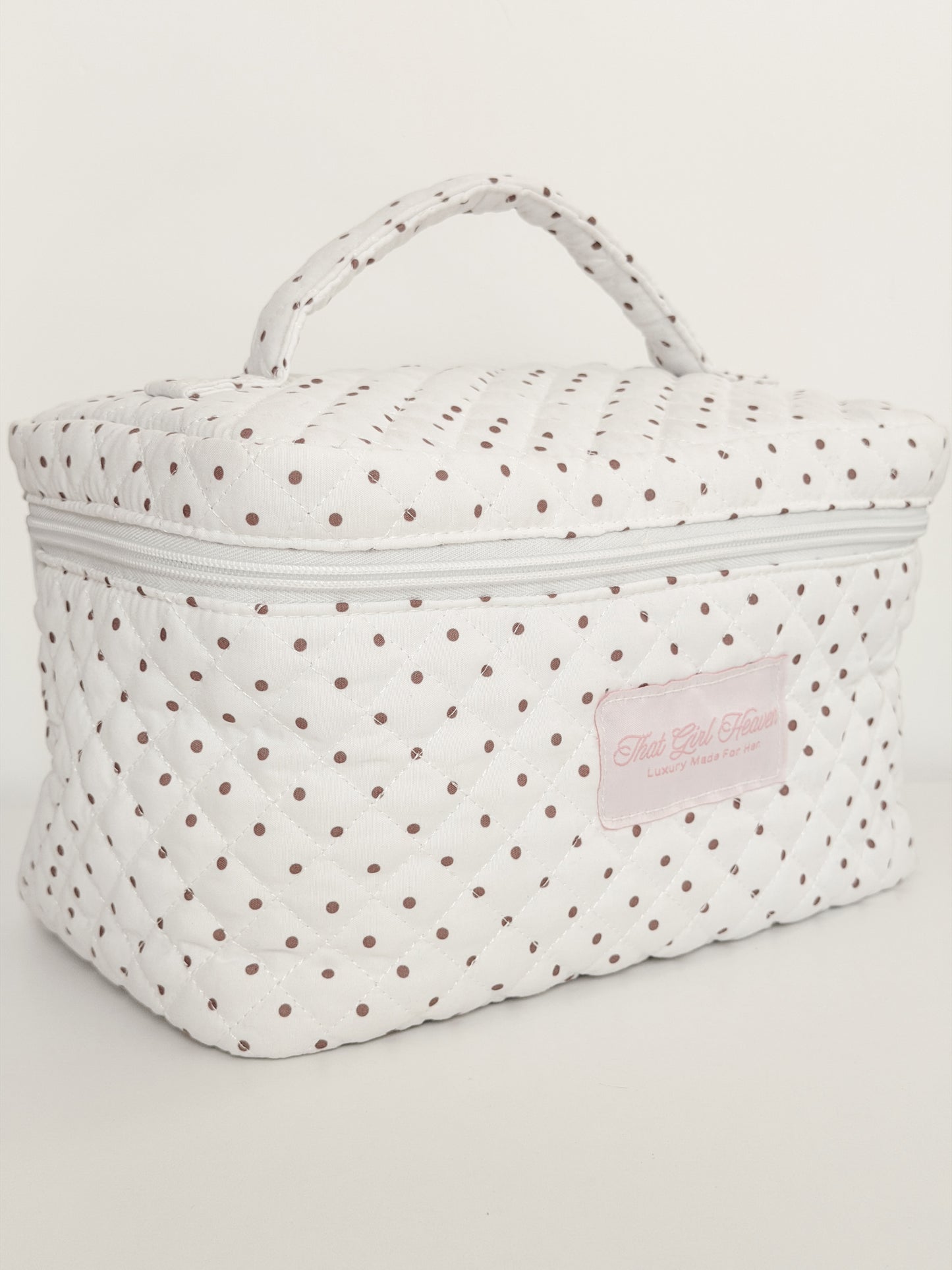 Polka Dot Extra Large Makeup Bag