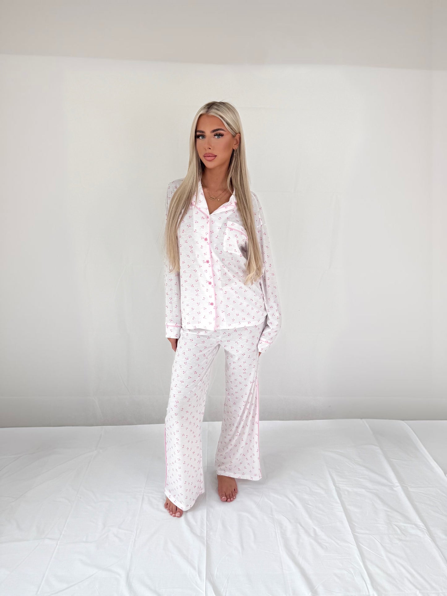 Pink Bloom Pyjama Set