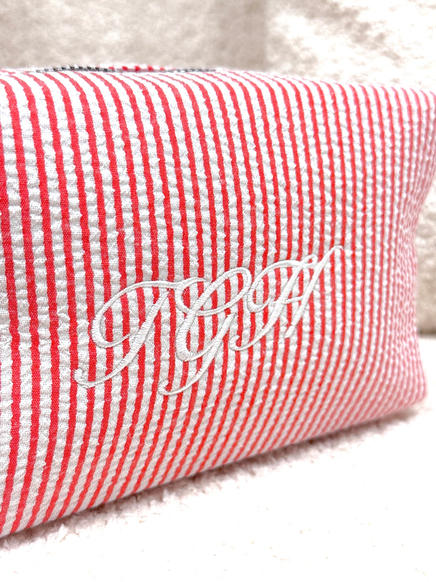 Candy Cane Cosmetics Bag