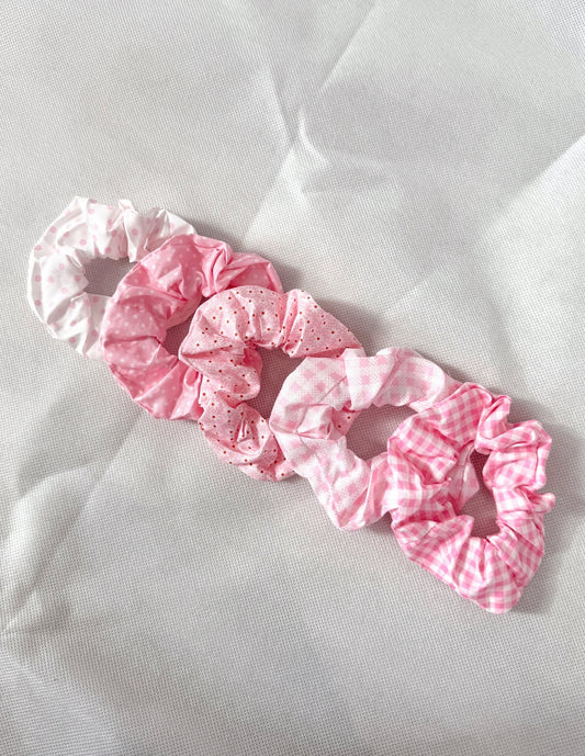Pink Scrunchie Set