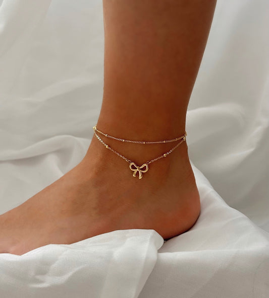Bow Chain Anklet
