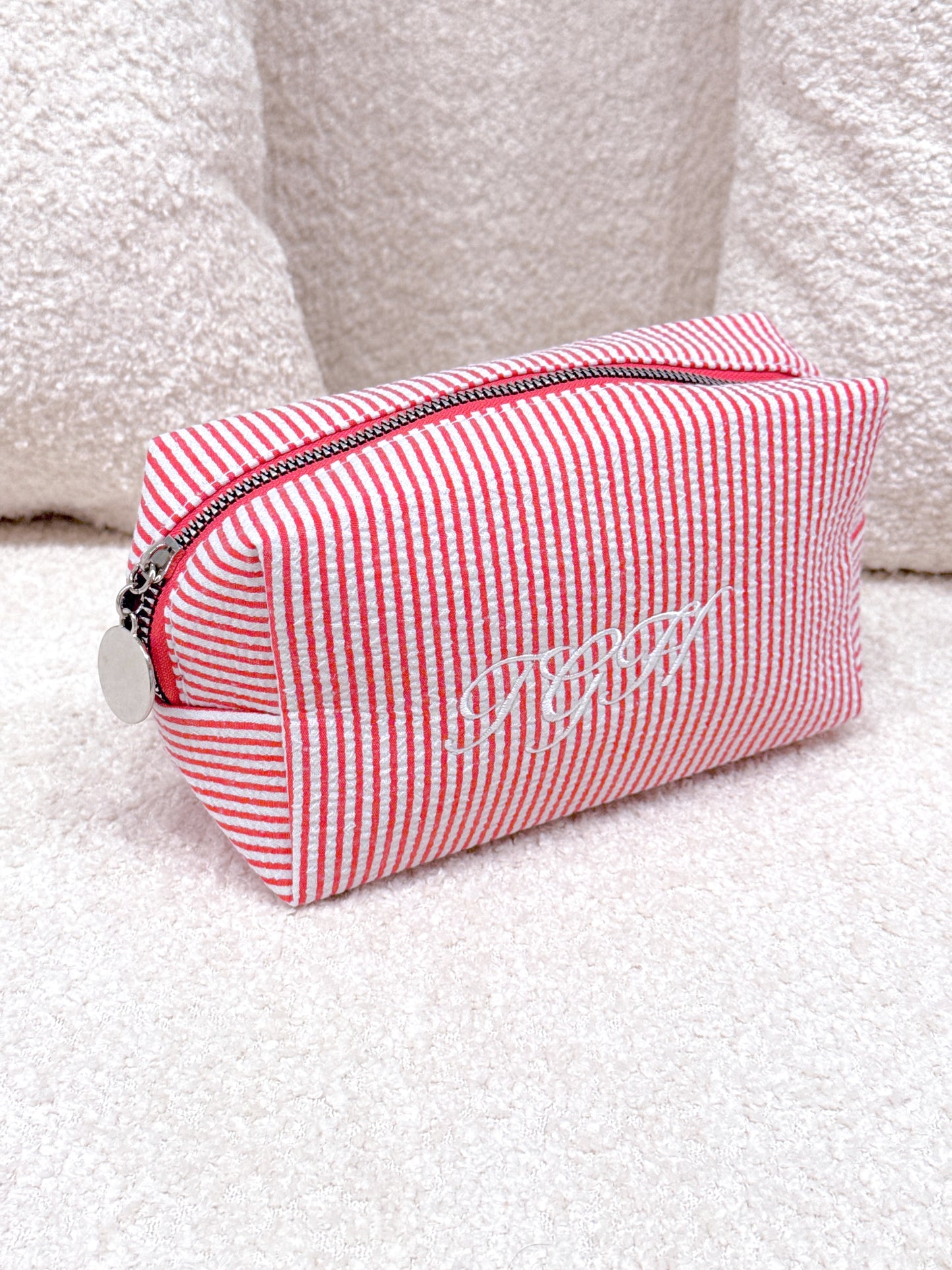 Candy Cane Cosmetics Bag