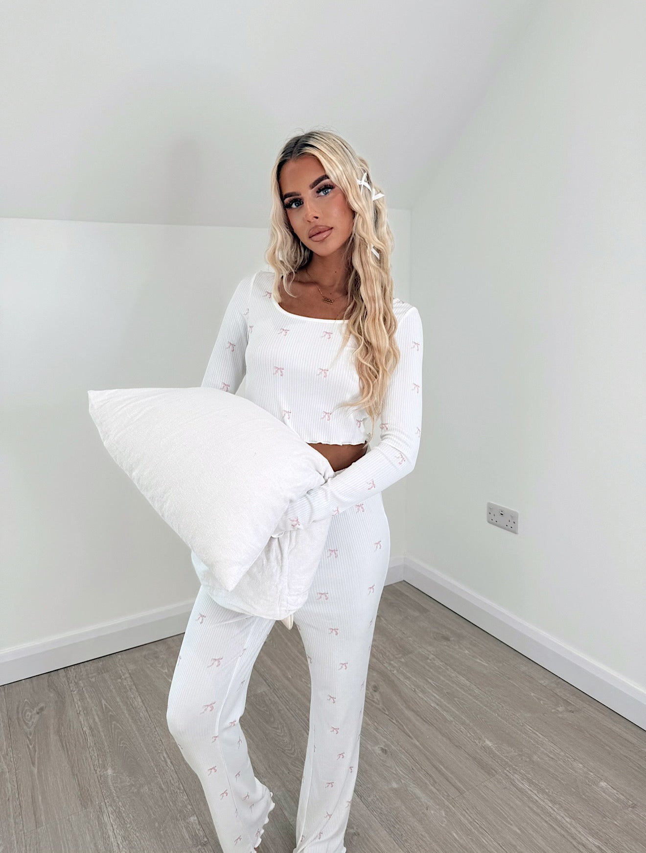 Pink Bow Pyjama Set
