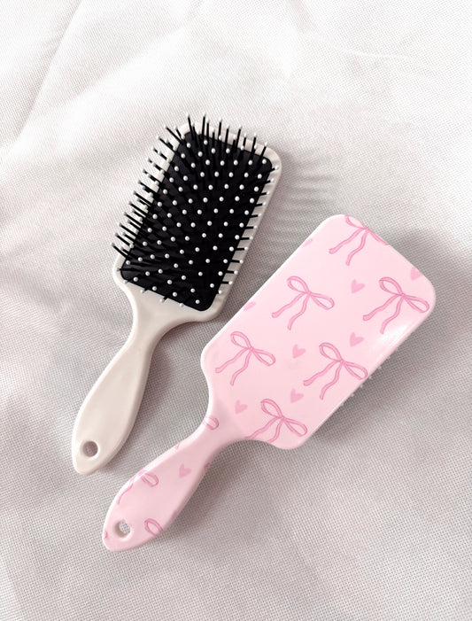 Pink Bow Hair Brush