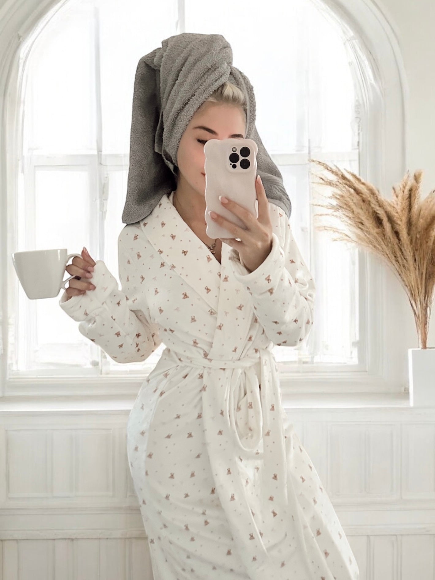 PRE ORDER - Teddy Bow Dressing Gown