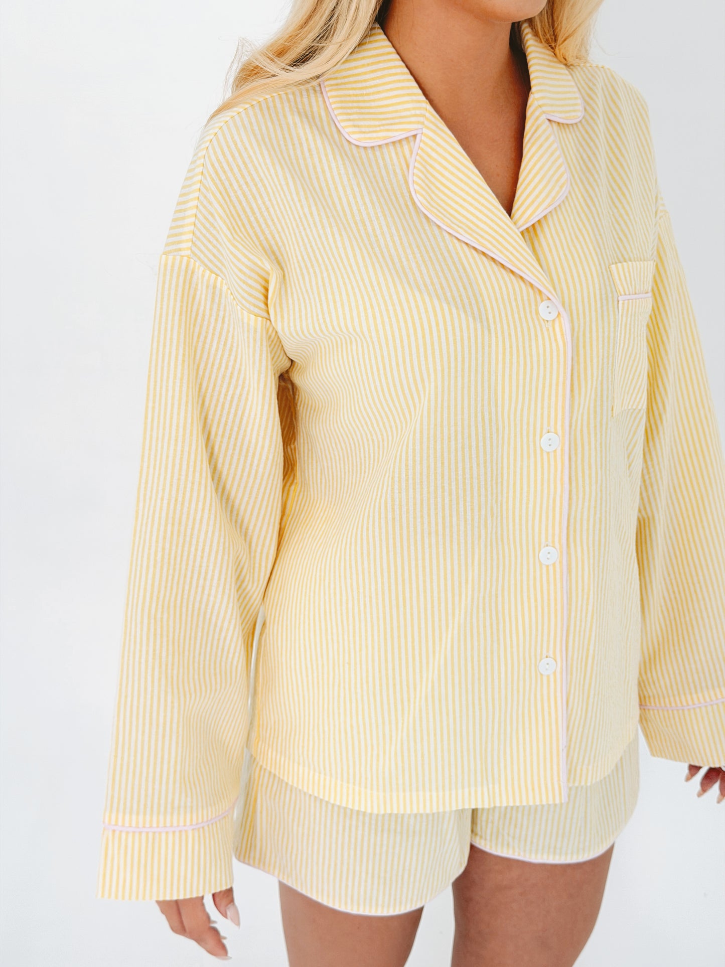 Butter Yellow Stripe Pyjama