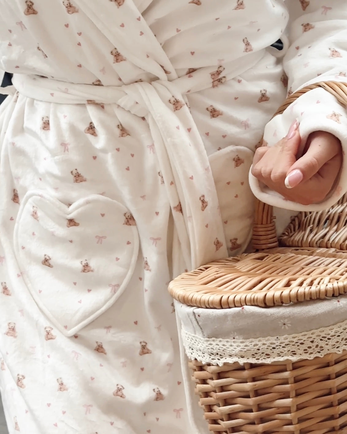 PRE ORDER - Teddy Bow Dressing Gown