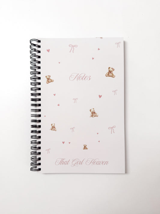 Teddy Bow Notebook